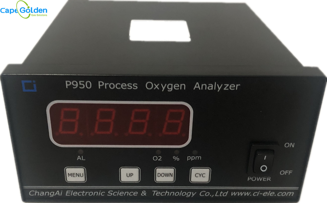 P950 공정 순도 산소 가스 분석기 산소 순도 테스터 80%RH