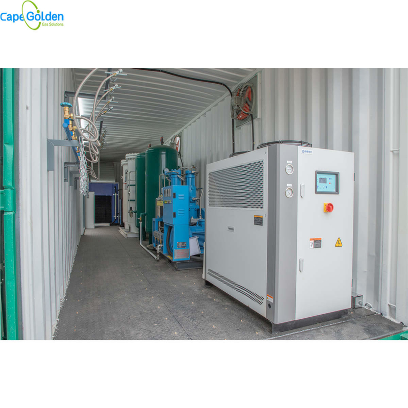 세륨 ISO PSA 산소 발전기 컨테이너에 산소 생산 공장 93% 95%