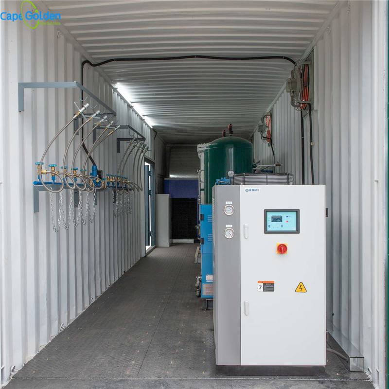 세륨 ISO PSA 산소 발전기 컨테이너에 산소 생산 공장 93% 95%