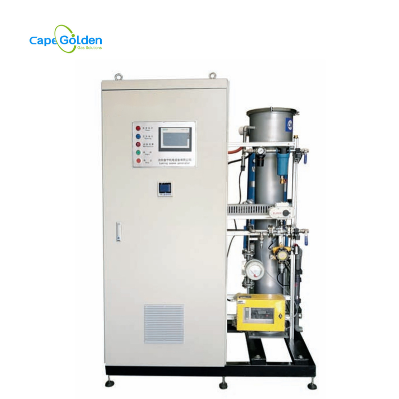 물 처리를 위한 대형 기계 산업적 오존 발생기 200g/H